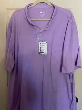 Men's Lavender Polo Shirt with Pocket - Unbranded. new. 3XL